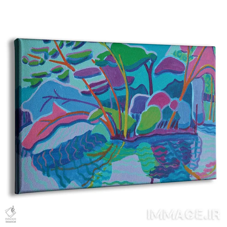 تابلو فروسی ماژنتا (رنگی از جنگل) اثر دبرا برتون رابینسون - نمای پرسپکتیو محصول