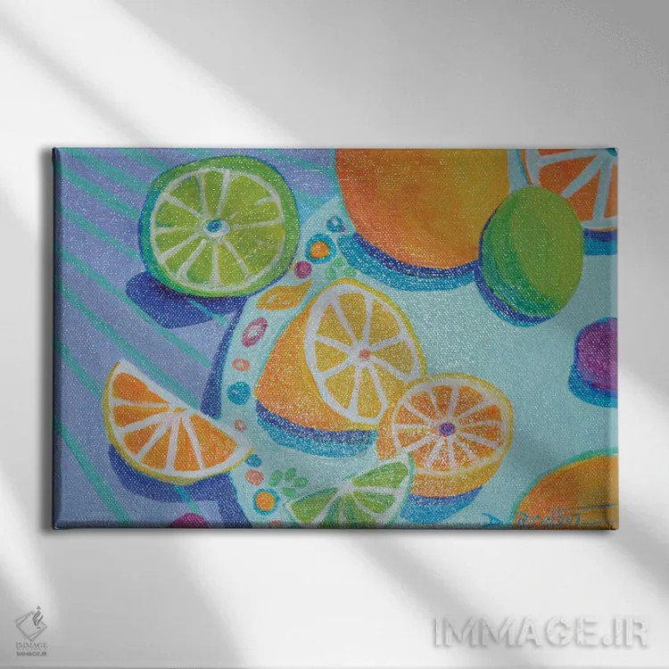 تابلو چشیدن در مکان اثر دبرا برتون رابینسون - نمای روبهرو روی دیوار