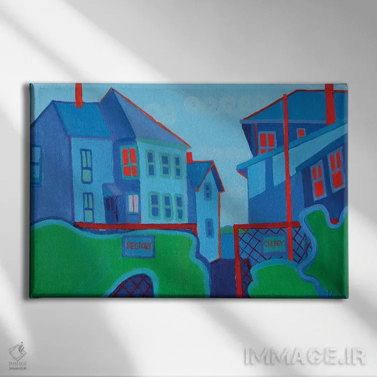 تابلو خط تقسیم اثر دبرا برتون رابینسون - نمای روبهرو روی دیوار