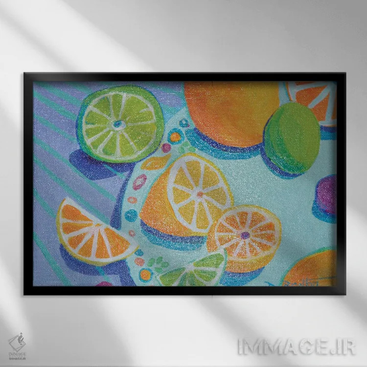 تابلو چشیدن در مکان اثر دبرا برتون رابینسون - نمای قابدار مشکی