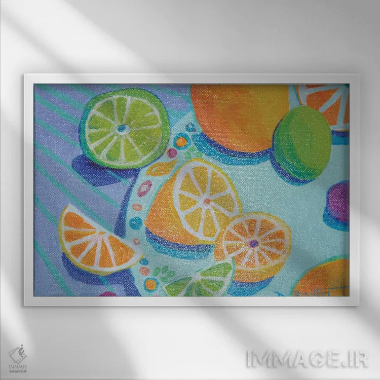 تابلو چشیدن در مکان اثر دبرا برتون رابینسون - نمای قابدار سفید