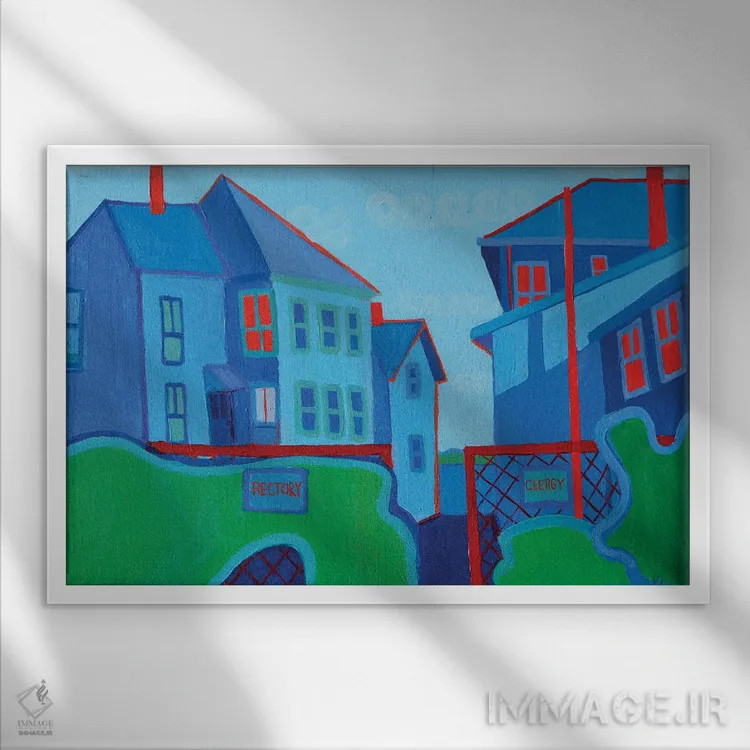 تابلو خط تقسیم اثر دبرا برتون رابینسون - نمای قابدار سفید