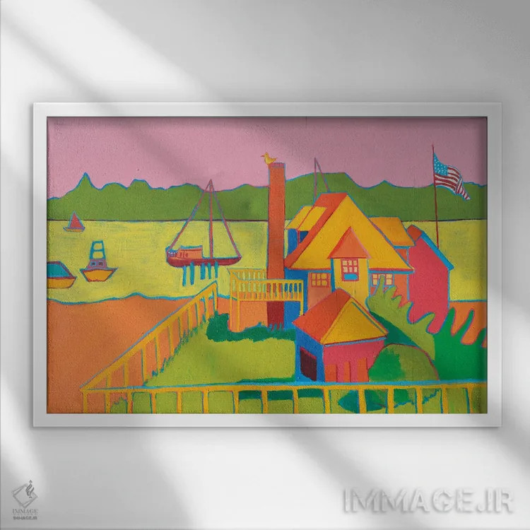 تابلو نگهبان اثر دبرا برتون رابینسون - نمای قابدار سفید