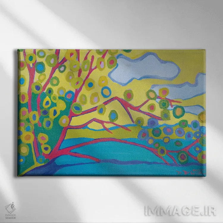 تابلو محل ماهیگیری اثر دبرا برتون رابینسون - نمای روبهرو روی دیوار