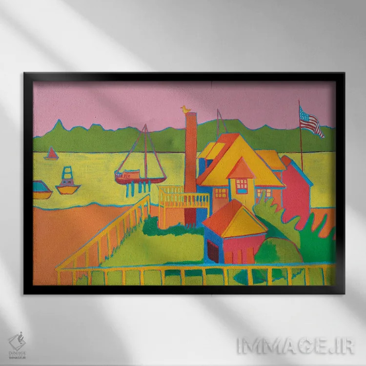 تابلو نگهبان اثر دبرا برتون رابینسون - نمای قابدار مشکی