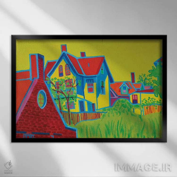 تابلو تپه گلاستر اثر دبرا برتون رابینسون - نمای قابدار مشکی