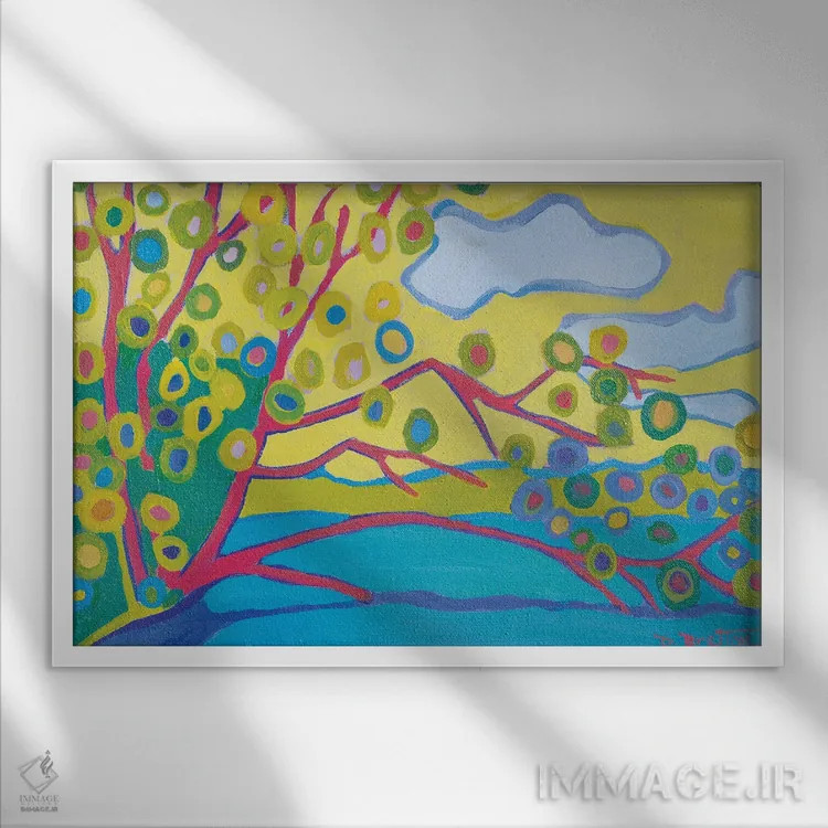 تابلو محل ماهیگیری اثر دبرا برتون رابینسون - نمای قابدار سفید