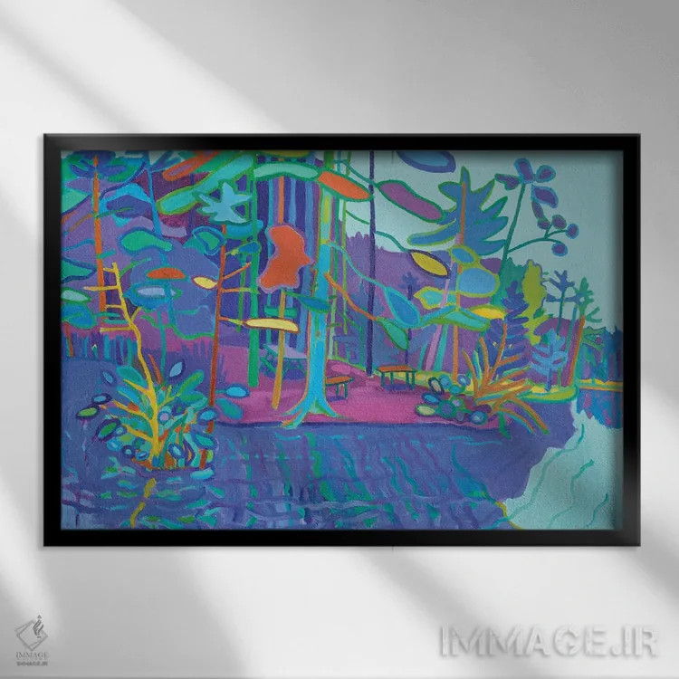 تابلو پنجره مساپوآگ اثر دبرا برتون رابینسون - نمای قابدار مشکی