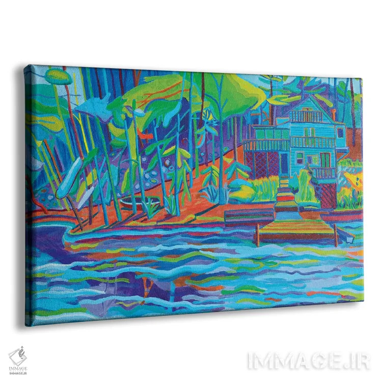 تابلو کلبه دامنه تپه اثر دبرا برتون رابینسون - نمای پرسپکتیو محصول