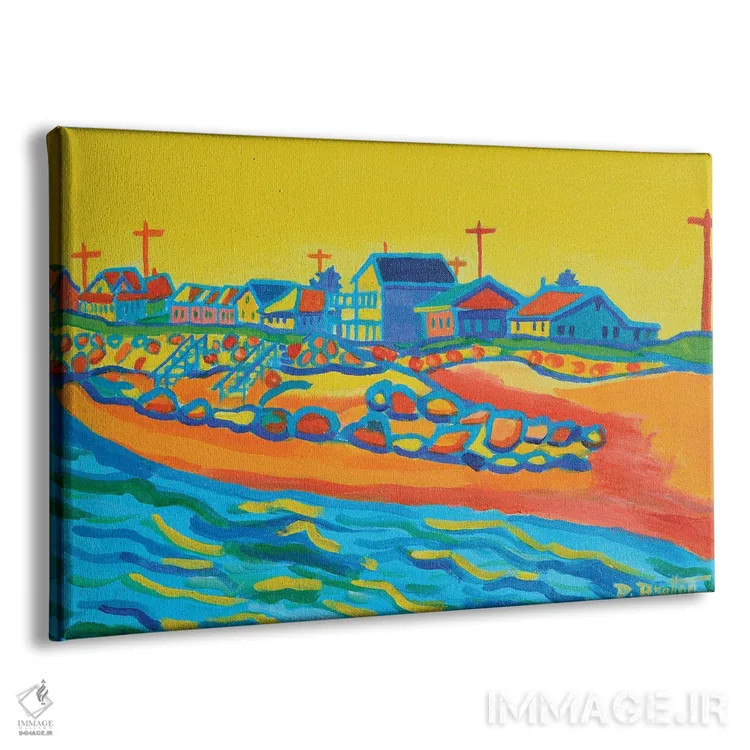 تابلو موجهای گرما اثر دبرا برتون رابینسون - نمای پرسپکتیو محصول