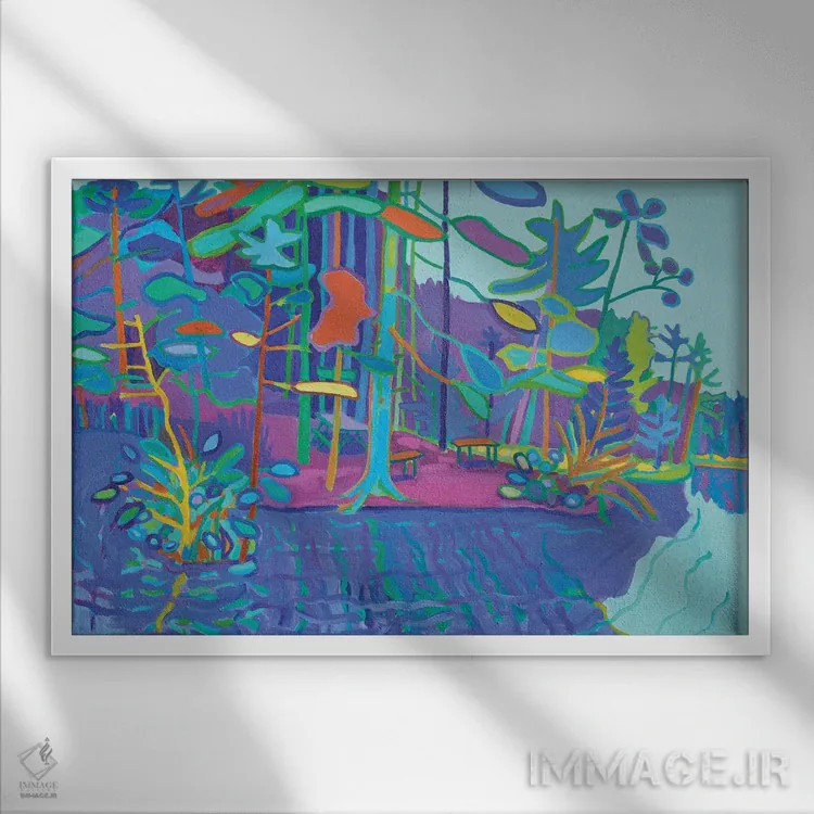 تابلو پنجره مساپوآگ اثر دبرا برتون رابینسون - نمای قابدار سفید