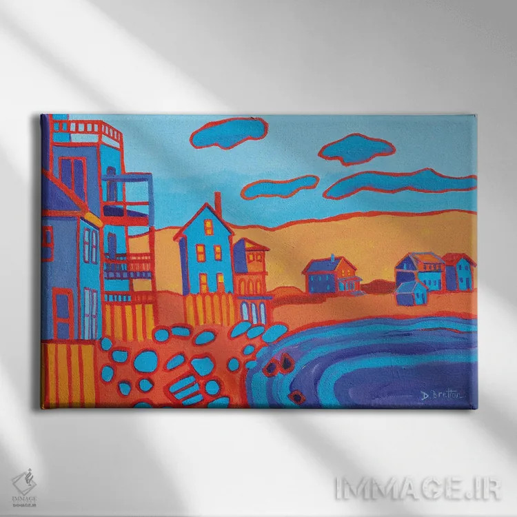 تابلو ساحل روبرو، راکپورت اثر دبرا برتون رابینسون - نمای روبهرو روی دیوار