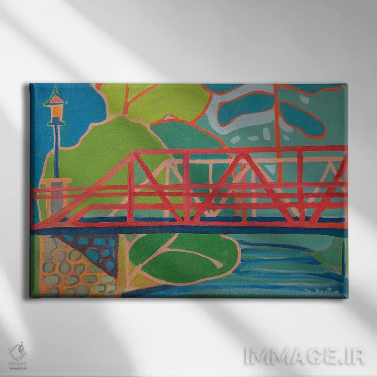 تابلو عبور کردن اثر دبرا برتون رابینسون - نمای روبهرو روی دیوار