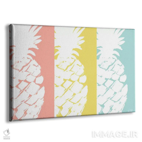 تابلو سهگانه آناناس مدرن اثر جولی دریسه - نمای پرسپکتیو محصول