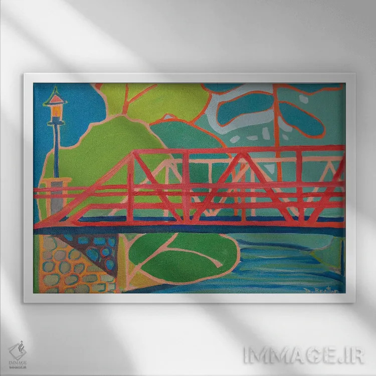 تابلو عبور کردن اثر دبرا برتون رابینسون - نمای قابدار سفید