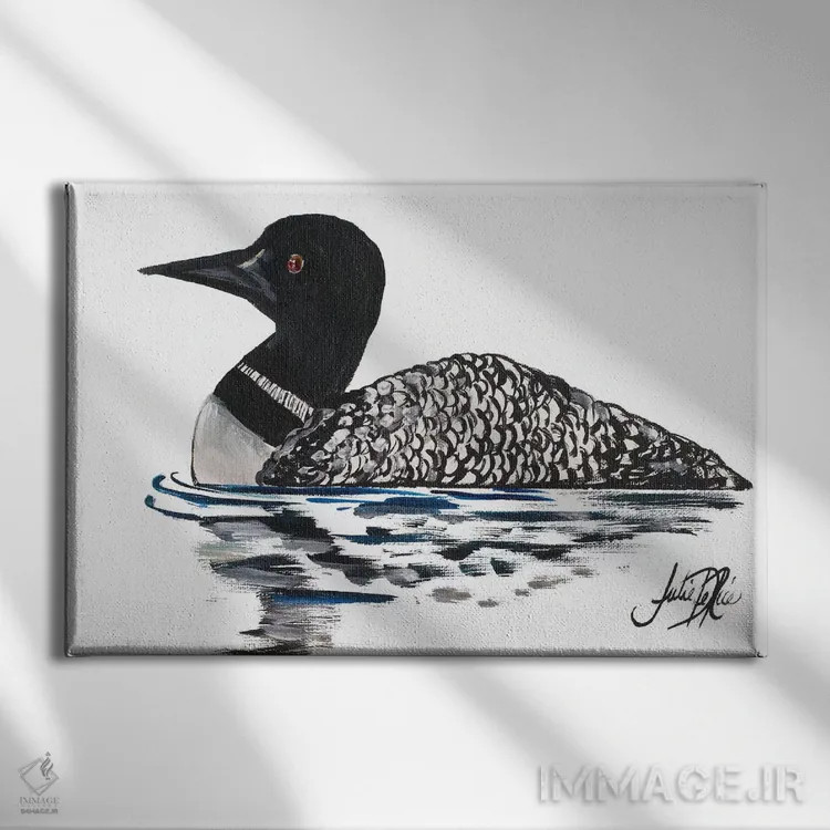 تابلو روزی کنار دریاچه I اثر جولی دریسه - نمای روبهرو روی دیوار