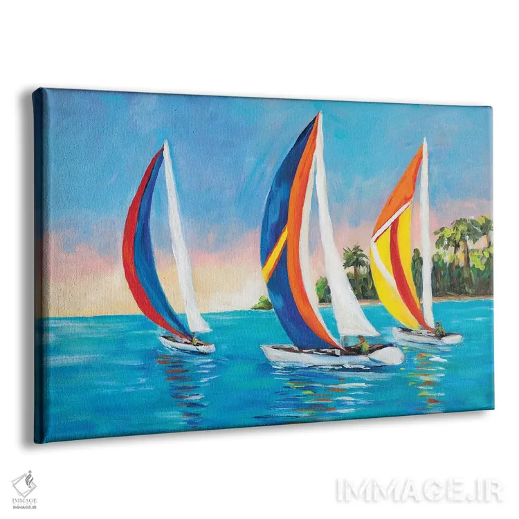 تابلو بادبانهای صبحگاهی I اثر جولی دریسه - نمای پرسپکتیو محصول