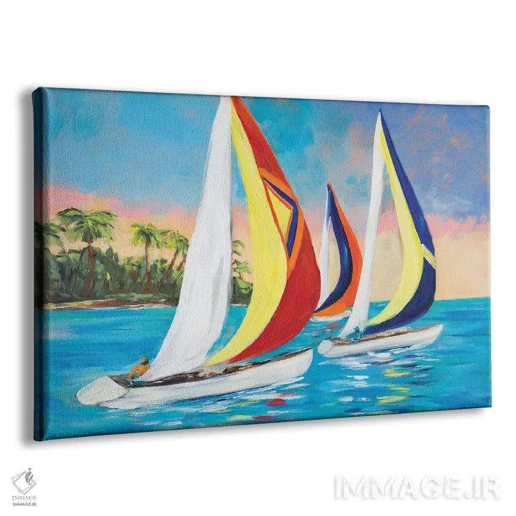 تابلو بادبانهای صبحگاهی II اثر جولی دریسه - نمای پرسپکتیو محصول