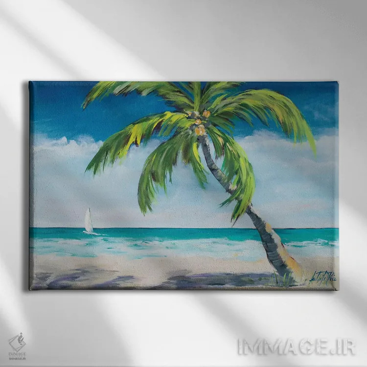 تابلو نسیم اقیانوس I اثر جولی دریسه - نمای روبهرو روی دیوار