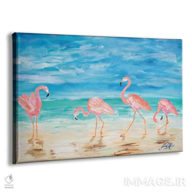تابلو ساحل فلامینگو اثر جولی دریسه - نمای پرسپکتیو محصول
