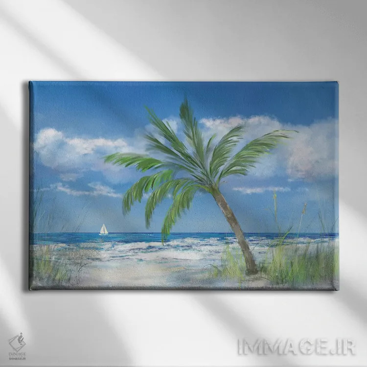 تابلو بهشت نخل اثر جولی دریسه - نمای روبهرو روی دیوار