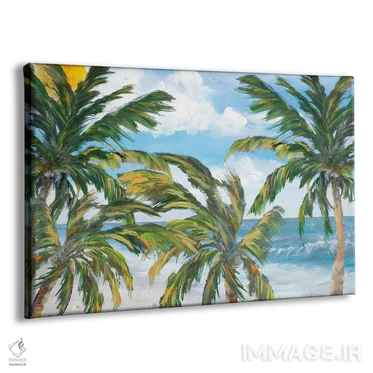 تابلو بهشت درختان استوایی اثر جولی دریسه - نمای پرسپکتیو محصول