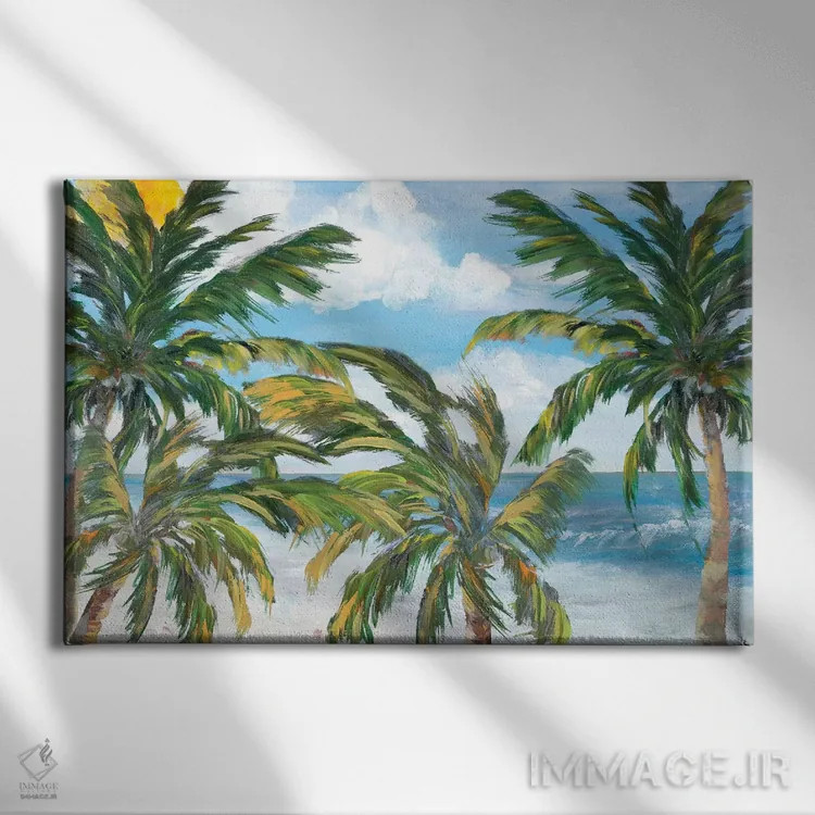 تابلو بهشت درختان استوایی اثر جولی دریسه - نمای روبهرو روی دیوار