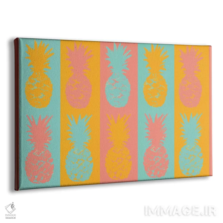 تابلو جشن آناناسهای پرطراوت اثر جولی دریسه - نمای پرسپکتیو محصول