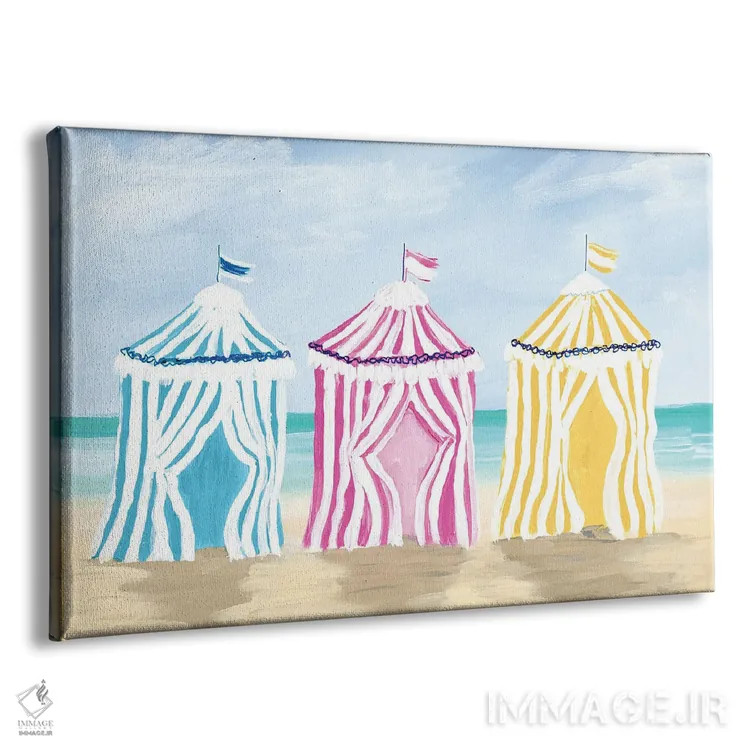 تابلو آلاچیقهای ساحلی اثر جولی دریسه - نمای پرسپکتیو محصول