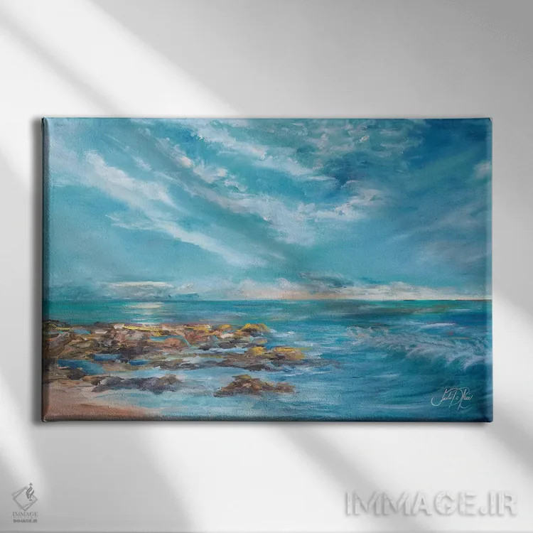 تابلو تا افق II اثر جولی دریسه - نمای روبهرو روی دیوار