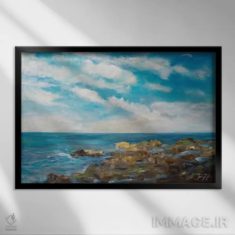 تابلو تا افق I اثر جولی دریسه - نمای قابدار مشکی