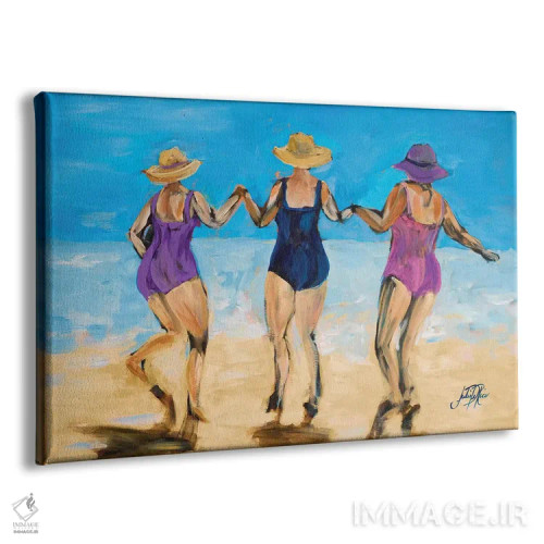 تابلو بانوان در ساحل II اثر جولی دریسه - نمای پرسپکتیو محصول