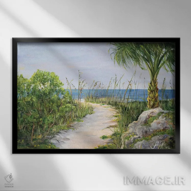 تابلو مسیر من به سوی بهشت اثر جولی دریسه - نمای قابدار مشکی