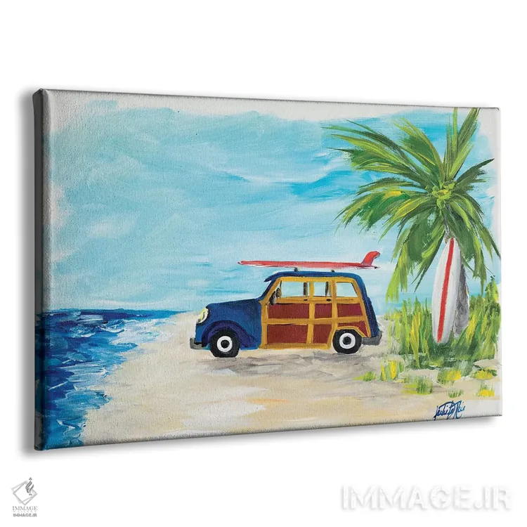 تابلو تعطیلات استوایی I اثر جولی دریسه - نمای پرسپکتیو محصول