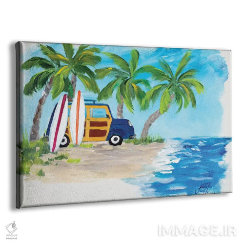 تابلو تعطیلات استوایی II اثر جولی دریسه - نمای پرسپکتیو محصول