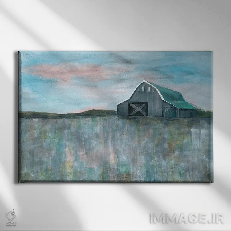 تابلو زیبایی زمین کشاورزی ۳ اثر دوریس شَرِست - نمای روبهرو روی دیوار