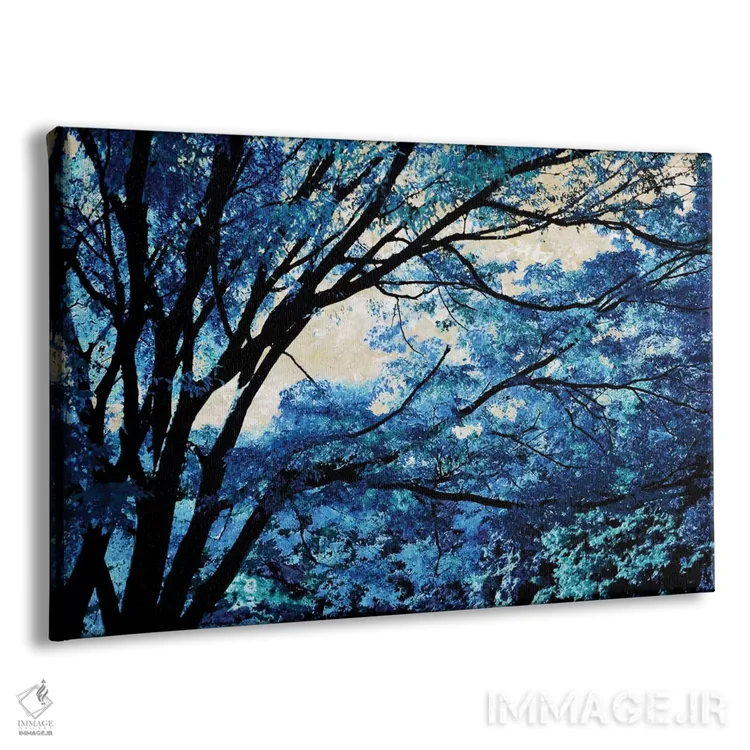 تابلو جنگل آبی ۳ اثر درک اسکات - نمای پرسپکتیو محصول