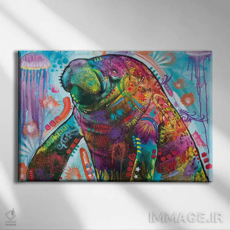 تابلو والروس (تَخمماهی) اثر باور روسو - نمای روبهرو روی دیوار