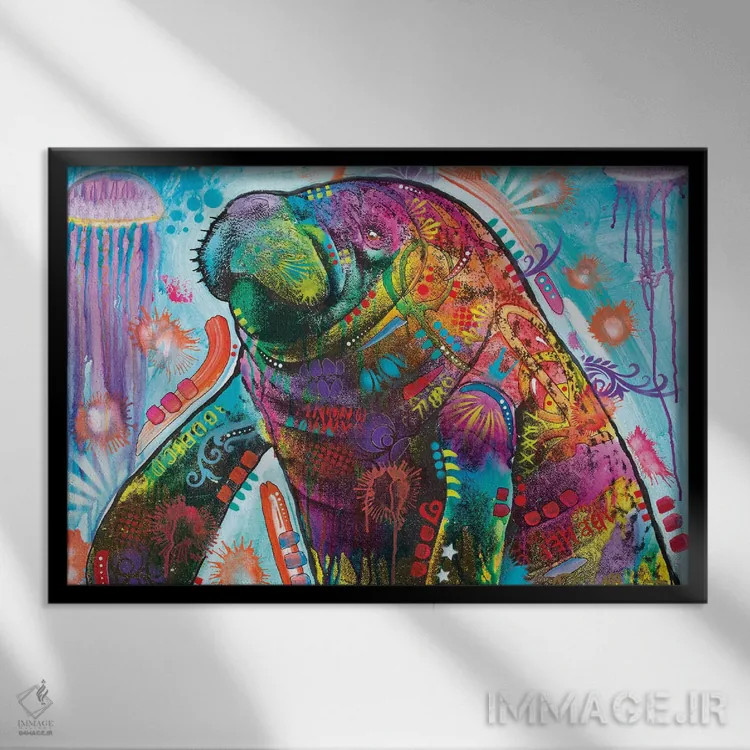 تابلو والروس (تَخمماهی) اثر باور روسو - نمای قابدار مشکی