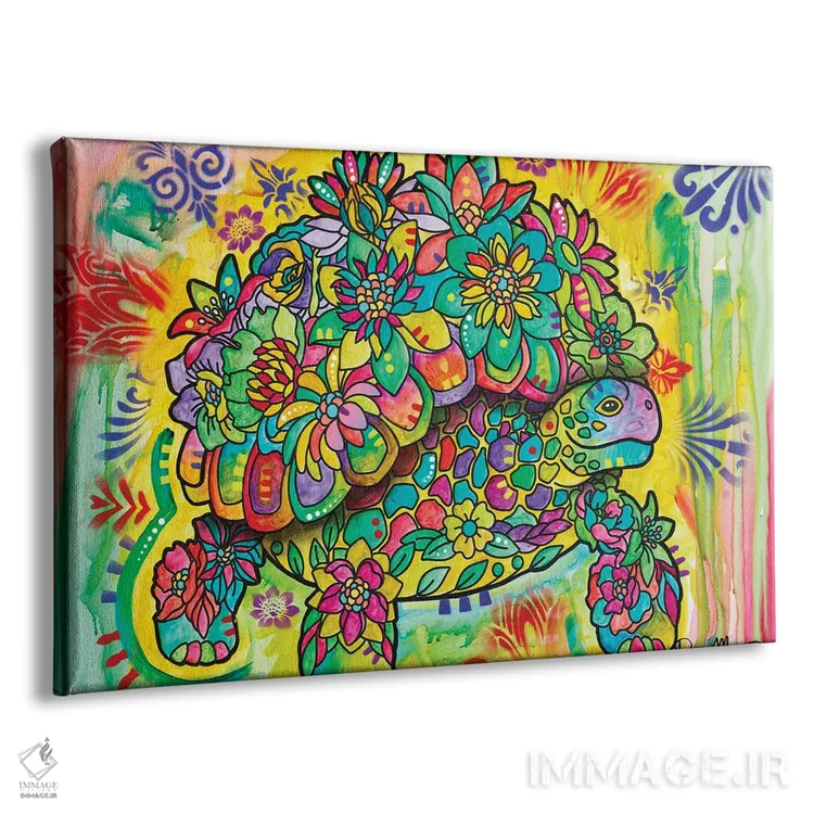 تابلو لاکپشت زمینی اثر باور روسو - نمای پرسپکتیو محصول