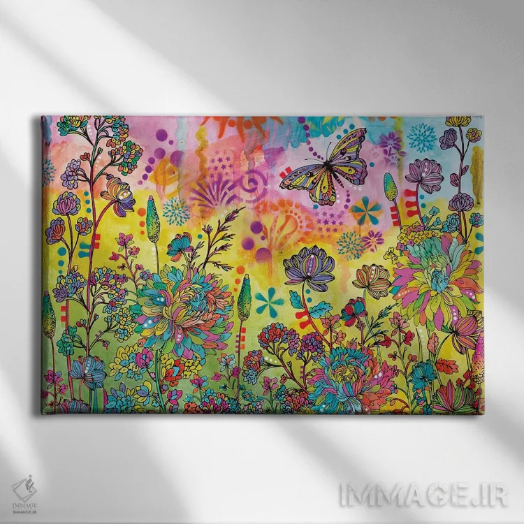 تابلو شناور در طبیعت اثر باور روسو - نمای روبهرو روی دیوار