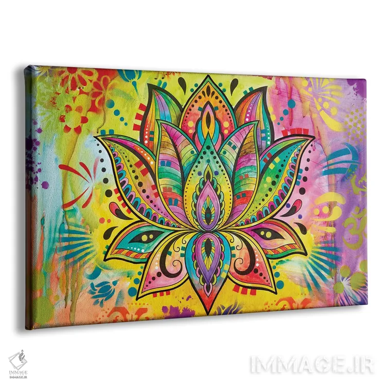 تابلو نیلوفر معنوی اثر باور روسو - نمای پرسپکتیو محصول