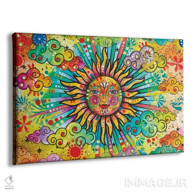 تابلو خورشید ۲ اثر باور روسو - نمای پرسپکتیو محصول