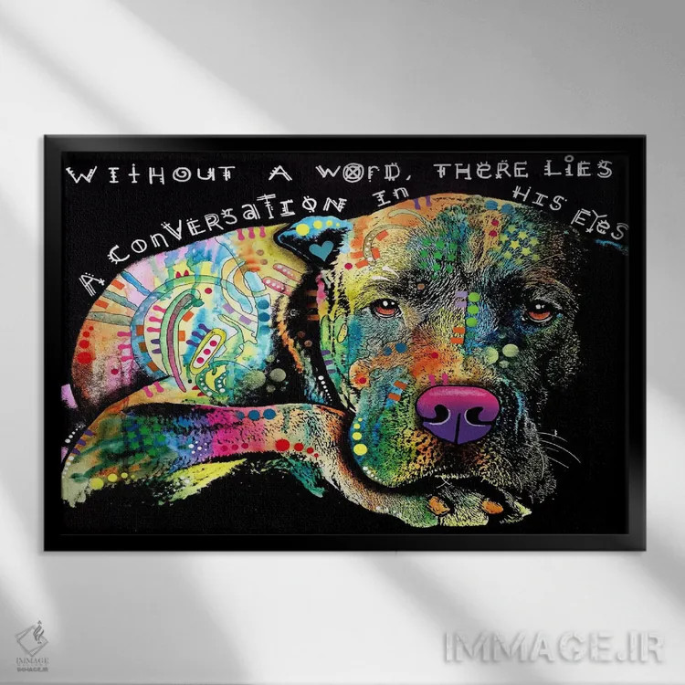 تابلو بیکلام اثر باور روسو - نمای قابدار مشکی