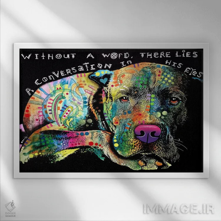 تابلو بیکلام اثر باور روسو - نمای قابدار سفید