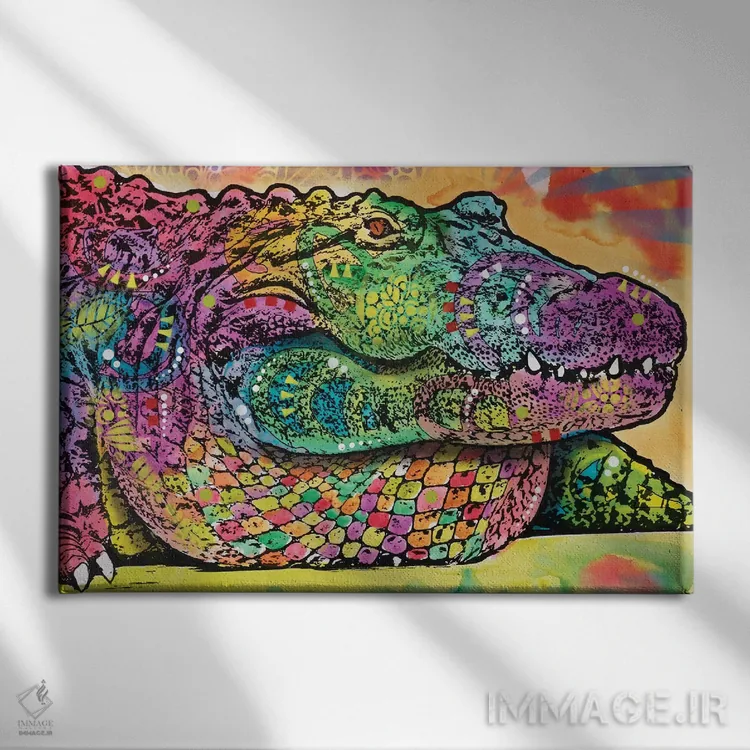 تابلو تا بعد، کروکودیل ۲ اثر باور روسو - نمای روبهرو روی دیوار