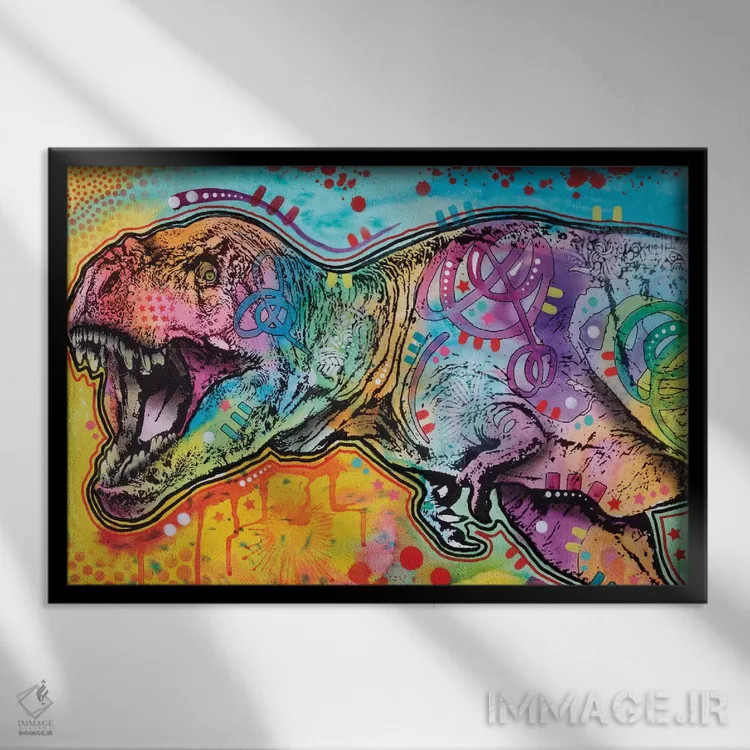 تابلو تیرکس ۲ اثر باور روسو - نمای قابدار مشکی