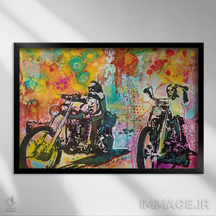 تابلو سوار آسان (الهام گرفته از فیلم) اثر باور روسو - نمای قابدار مشکی