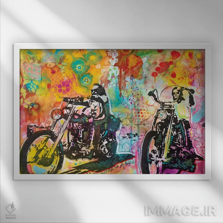 تابلو سوار آسان (الهام گرفته از فیلم) اثر باور روسو - نمای قابدار سفید