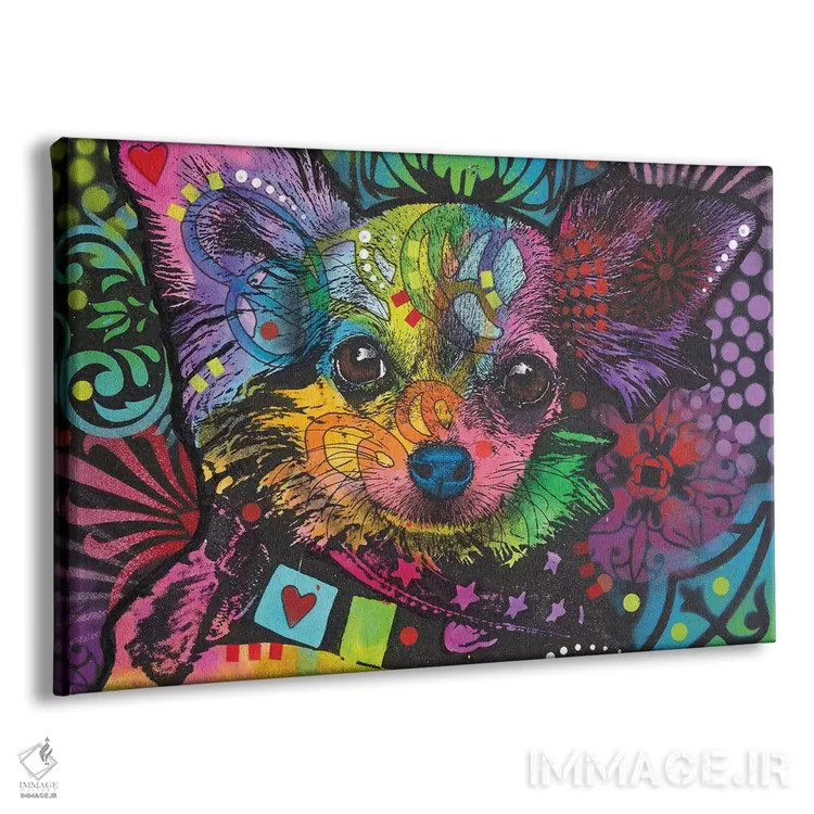 تابلو چیچی (نام کوچک یا نژاد سگ) اثر باور روسو - نمای پرسپکتیو محصول